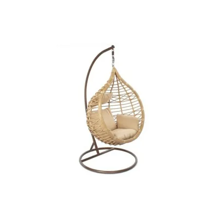 Hanging garden armchair DKD Home Decor Beige Brown Multicolour Aluminium synthetic rattan 90 x 70 x 110 cm