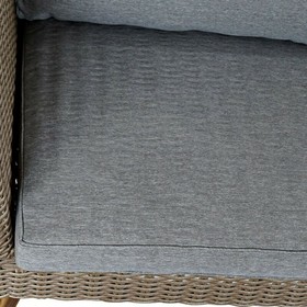 Table Set with 3 Armchairs DKD Home Decor MB-166666 Beige Grey 137 x 66 x 70,5 cm 137 x 66 x 73 cm (4 Pieces)