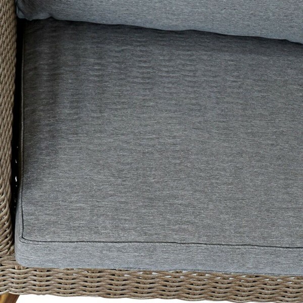 Table Set with 3 Armchairs DKD Home Decor MB-166666 Beige Grey 137 x 66 x 70,5 cm 137 x 66 x 73 cm (4 Pieces)