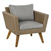 Table Set with 3 Armchairs DKD Home Decor MB-166666 Beige Grey 137 x 66 x 70,5 cm 137 x 66 x 73 cm (4 Pieces)