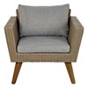 Table Set with 3 Armchairs DKD Home Decor MB-166666 Beige Grey 137 x 66 x 70,5 cm 137 x 66 x 73 cm (4 Pieces)