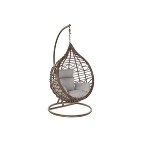 Hanging garden armchair DKD Home Decor Brown Grey Multicolour Dark brown Aluminium synthetic rattan 100 x 78 x 120 cm 100 x 70 x