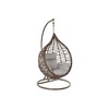 Hanging garden armchair DKD Home Decor Brown Grey Multicolour Dark brown Aluminium synthetic rattan 100 x 78 x 120 cm 100 x 70 x