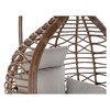 Hanging garden armchair DKD Home Decor Brown Grey Multicolour Dark brown Aluminium synthetic rattan 100 x 78 x 120 cm 100 x 70 x