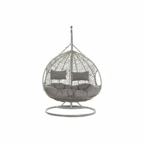 Hanging garden armchair DKD Home Decor 133 x 80 x 110 cm Grey synthetic rattan Aluminium