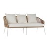 Garden sofa DKD Home Decor MB-179038 White Beige 151,5 x 72 x 70 cm Garden