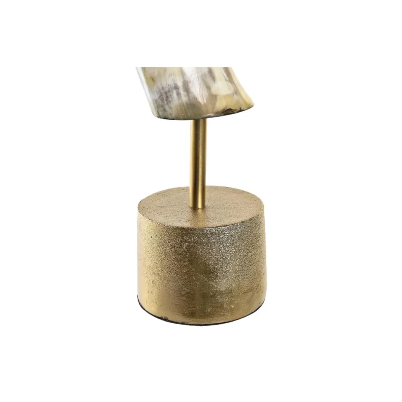 Decoration DKD Home Decor Metal Wood Aluminium Resin Horn (10 x 10 x 51 cm)