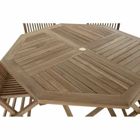 Garden furniture DKD Home Decor Brown 120 x 120 x 75 cm (5 Pieces)