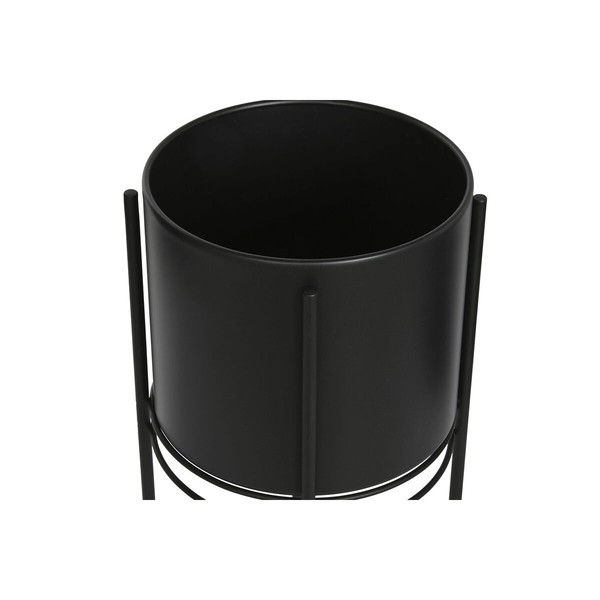 Set of Planters DKD Home Decor Black Metal 30 x 30 x 70 cm