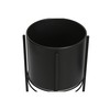 Set of Planters DKD Home Decor Black Metal 30 x 30 x 70 cm