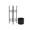 Set of Planters DKD Home Decor Black Metal 30 x 30 x 70 cm