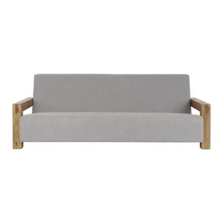 Sofa DKD Home Decor Natural Light grey Recycled Wood Modern 221 x 94 x 83 cm