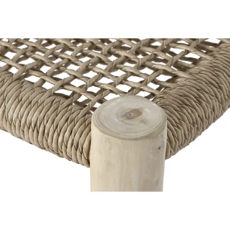 Garden sofa DKD Home Decor White Natural Teak 120 x 81 x 84 cm