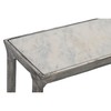 Set of 2 tables Home ESPRIT White Multicolour Silver 107 x 30 x 81 cm 108 x 30 x 79 cm