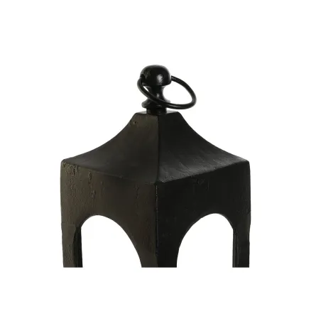 Lantern DKD Home Decor Black Aluminium Crystal 16 x 16 x 55 cm
