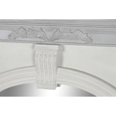 Wall mirror Home ESPRIT White Mango wood 115 x 10 x 142 cm