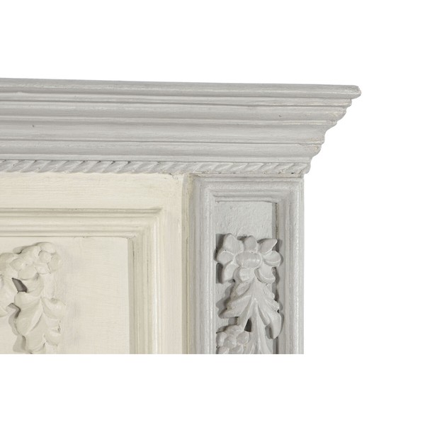 Wall mirror Home ESPRIT Light grey Mango wood 96,5 x 8,5 x 142 cm