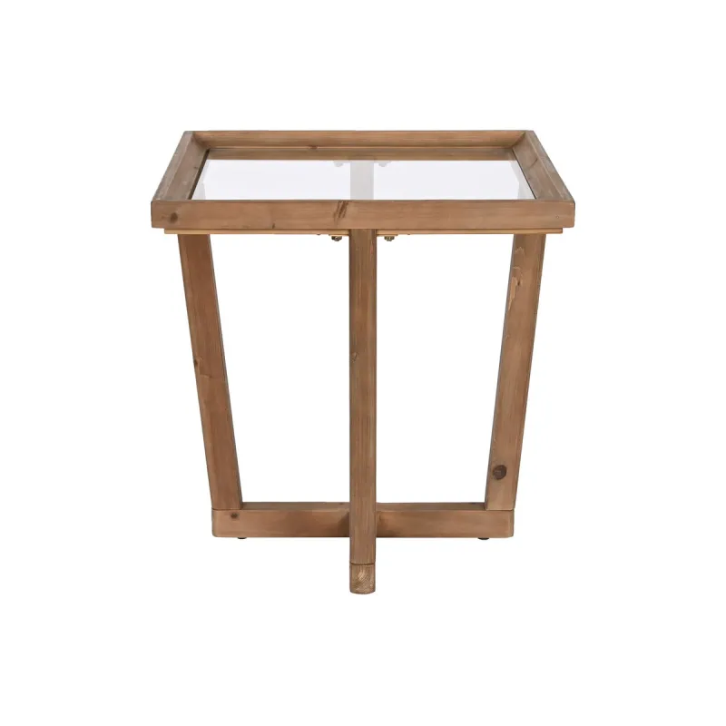 Side table Home ESPRIT Brown Crystal Fir 58 x 58 x 60 cm