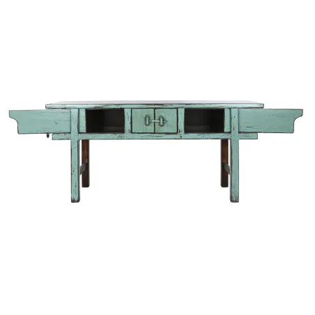 Console Home ESPRIT Turquoise Elm wood 170 x 49 x 88 cm