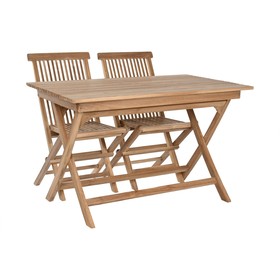 Table set with 4 chairs Home ESPRIT 120 x 70 x 75 cm