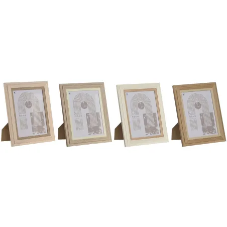 Photo frame Home ESPRIT Crystal MDF Wood 18 x 2,8 x 23 cm (4 Units)