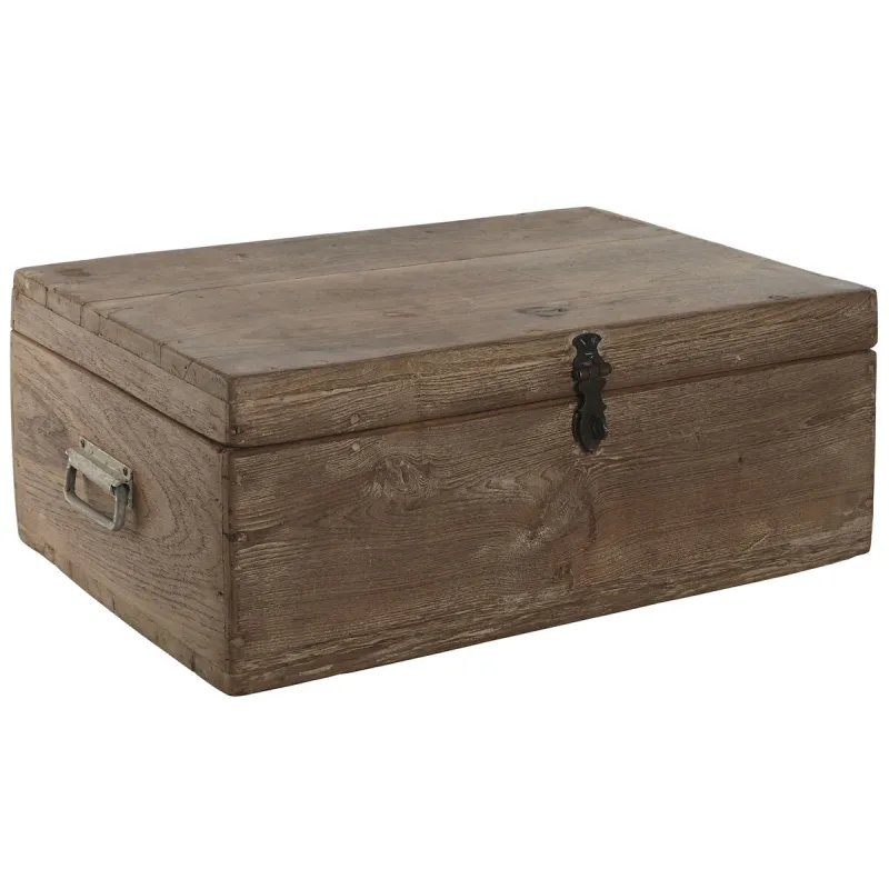 Chest Home ESPRIT Brown Black Natural Wood 46 x 31 x 31 cm