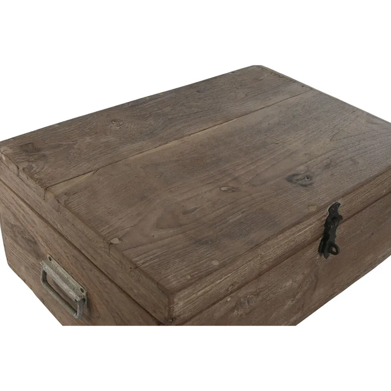Chest Home ESPRIT Brown Black Natural Wood 46 x 31 x 31 cm
