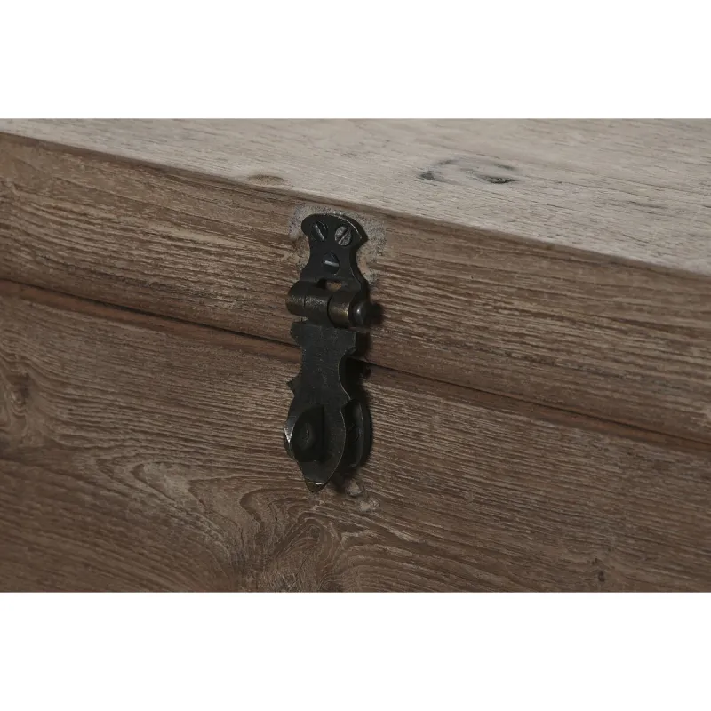 Chest Home ESPRIT Brown Black Natural Wood 46 x 31 x 31 cm