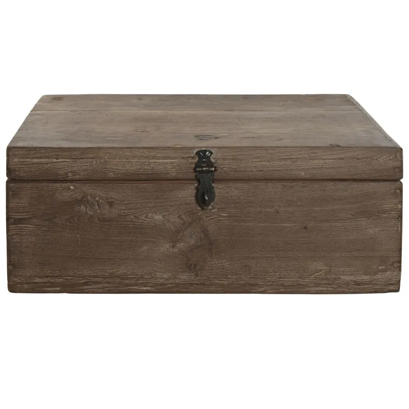 Chest Home ESPRIT Brown Black Natural Wood 46 x 31 x 31 cm