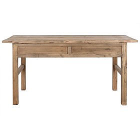 Side table Home ESPRIT Natural Elm wood 169 x 75 x 85 cm