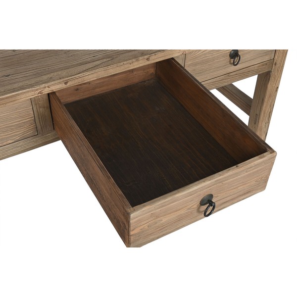Side table Home ESPRIT Natural Elm wood 169 x 75 x 85 cm