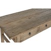 Side table Home ESPRIT Natural Elm wood 169 x 75 x 85 cm