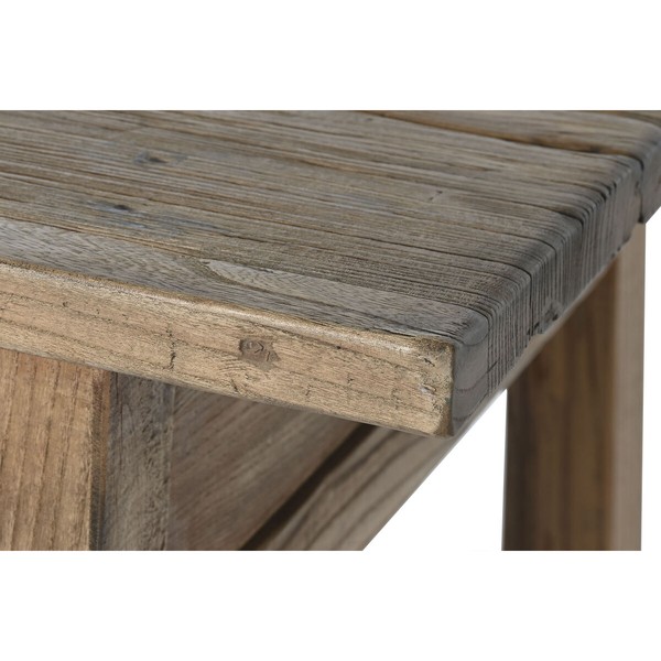 Side table Home ESPRIT Natural Elm wood 169 x 75 x 85 cm