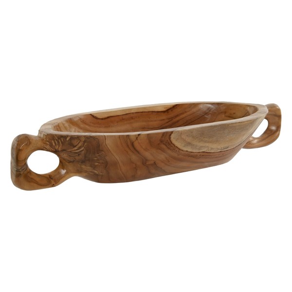 Centerpiece Home ESPRIT Brown Teak 65 x 22 x 10 cm