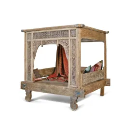 Bed Home ESPRIT Natural 225 x 160 x 206 cm