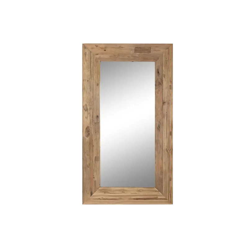 Free standing mirror Home ESPRIT Natural Teak 100 x 7 x 180 cm