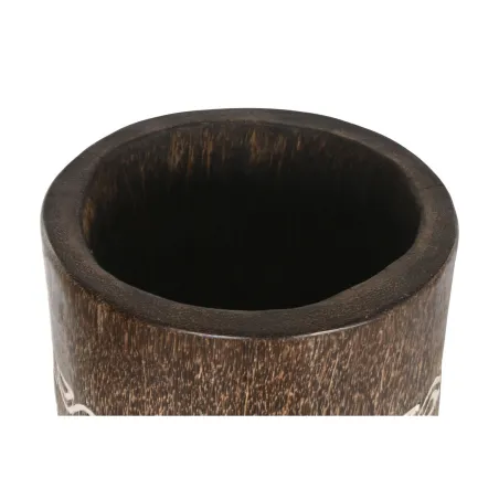 Planter Home ESPRIT White Brown Wood 30 x 30 x 120 cm
