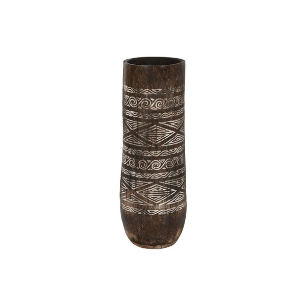 Planter Home ESPRIT White Brown Wood 20 x 20 x 90 cm 29 x 29 x 90 cm