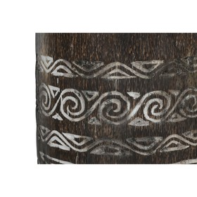 Planter Home ESPRIT White Brown Wood 20 x 20 x 90 cm 29 x 29 x 90 cm