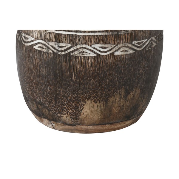 Planter Home ESPRIT White Brown Wood 20 x 20 x 90 cm 29 x 29 x 90 cm