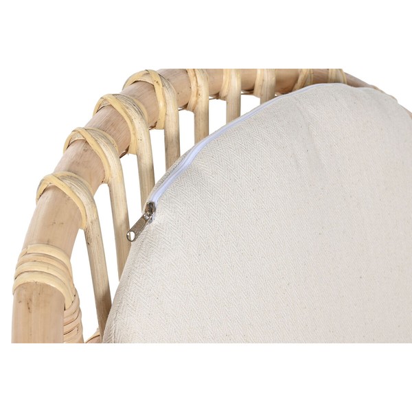 Table set with 2 chairs Home ESPRIT White Natural 50 x 50 x 50 cm