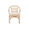 Table set with 2 chairs Home ESPRIT White Natural 50 x 50 x 50 cm