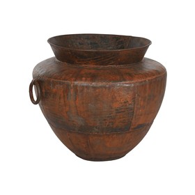 Vase Home ESPRIT Dark brown Iron 80 x 80 x 67 cm