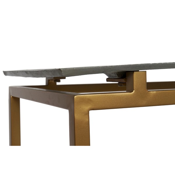 Console Home ESPRIT Grey Metal Aluminium 109,5 x 37,5 x 80 cm (3 Pieces)