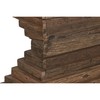 Console Home ESPRIT Yellow White Brown Marble Recycled Wood 138 x 45 x 87 cm