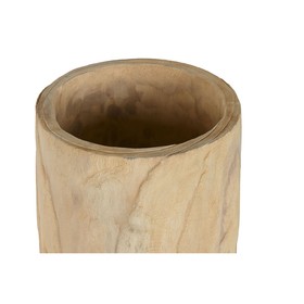 Planter Home ESPRIT Natural Paolownia wood 32 x 32 x 69 cm