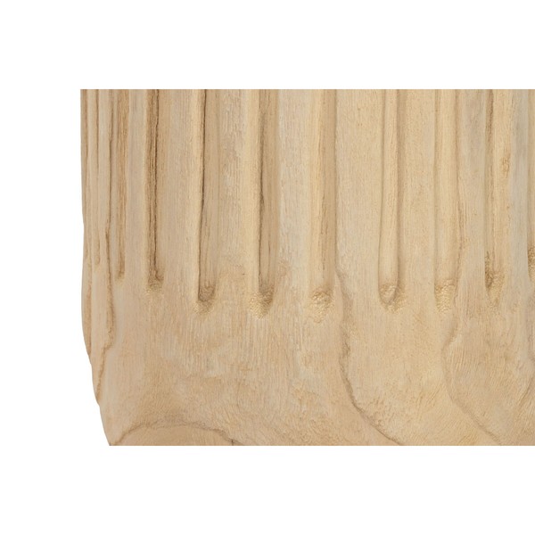 Planter Home ESPRIT Natural Paolownia wood 32 x 32 x 69 cm