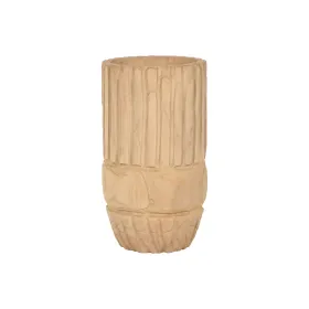 Planter Home ESPRIT Natural Paolownia wood 28 x 28 x 50 cm