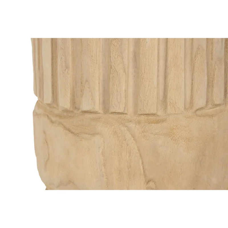 Planter Home ESPRIT Natural Paolownia wood 28 x 28 x 50 cm