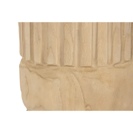 Planter Home ESPRIT Natural Paolownia wood 28 x 28 x 50 cm